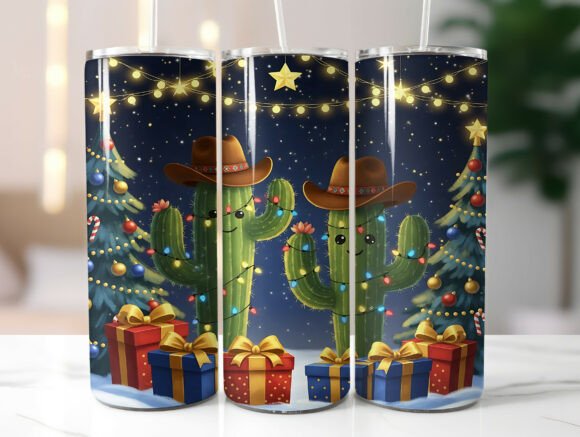 Cactus Cowboy Hat Christmas Tumbler Wrap Review