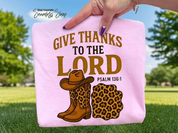 Give Thanks Western PNG – Fall Hat Boots Design Review