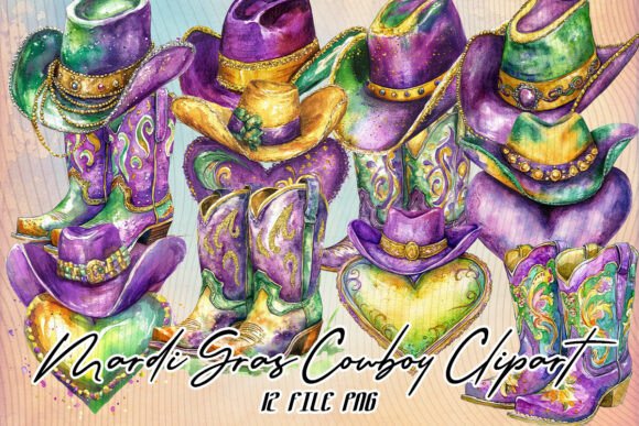 Mardi Gras Western Cowboy T-Shirt
