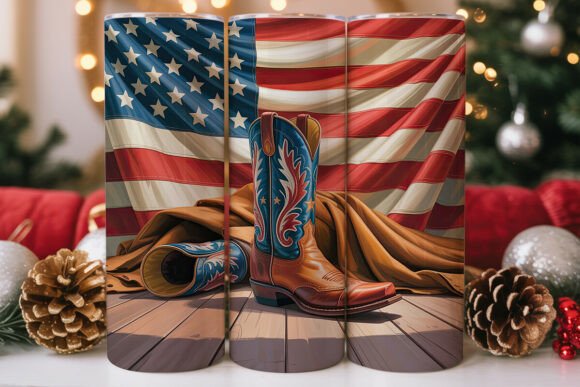 Rustic Patriotic Cowboy Boots Wrap Review
